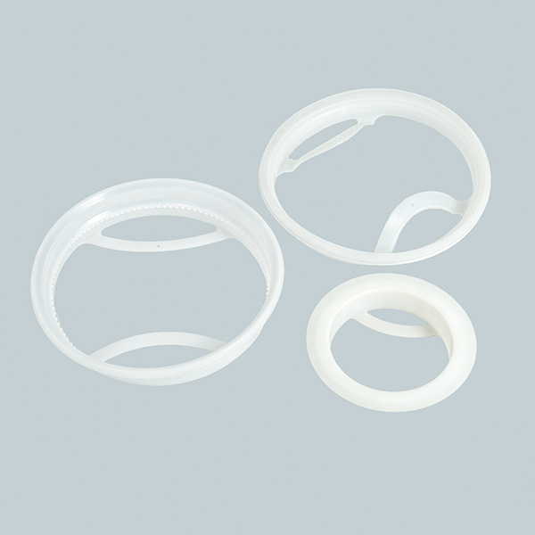 Anillo de acero y acero de carbono satinados y anillo de plástico